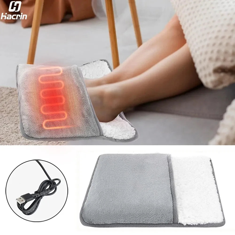 Foot Warmer – Soft Plush Electric Foot Heating Pad