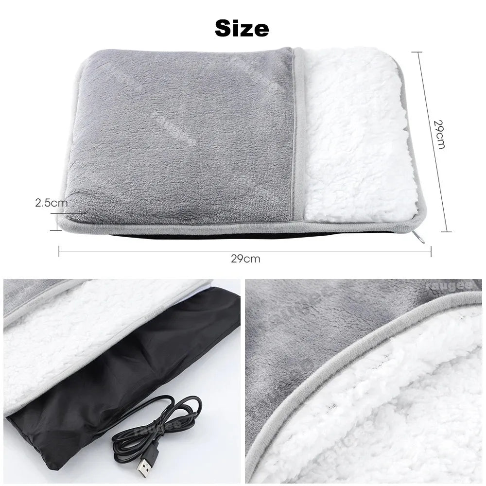 Foot Warmer – Soft Plush Electric Foot Heating Pad