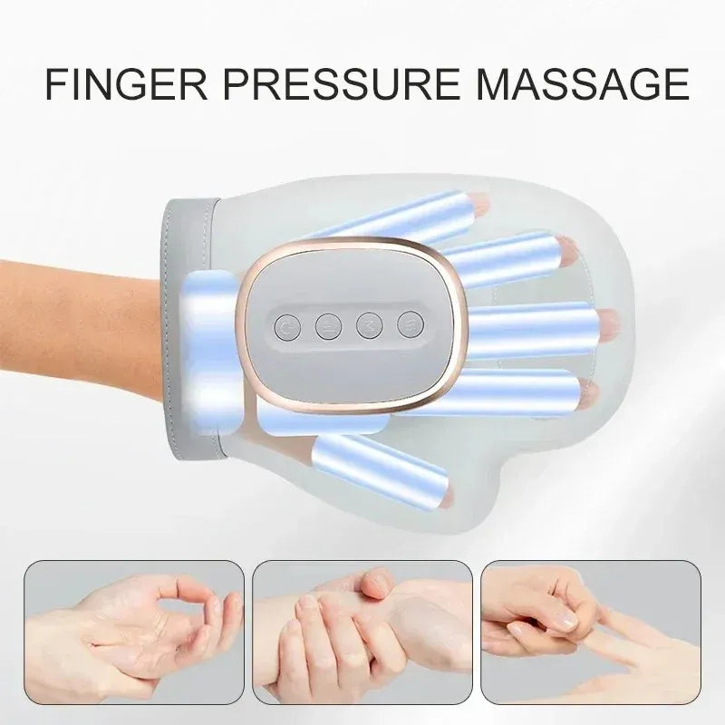 Hand Massager Gloves with Air Compression, Vibration & Heat