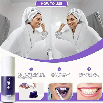 HiSmiles V34™ – No More Yellow Stains, Just Bright Smiles