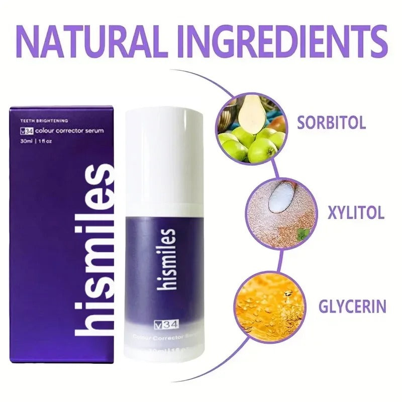 HiSmiles V34™ – No More Yellow Stains, Just Bright Smiles