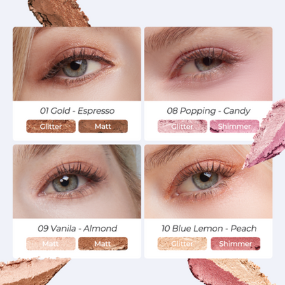 ⁠ELROEL - Blanc Double Shadow Stick #1 Gold-Espresso
