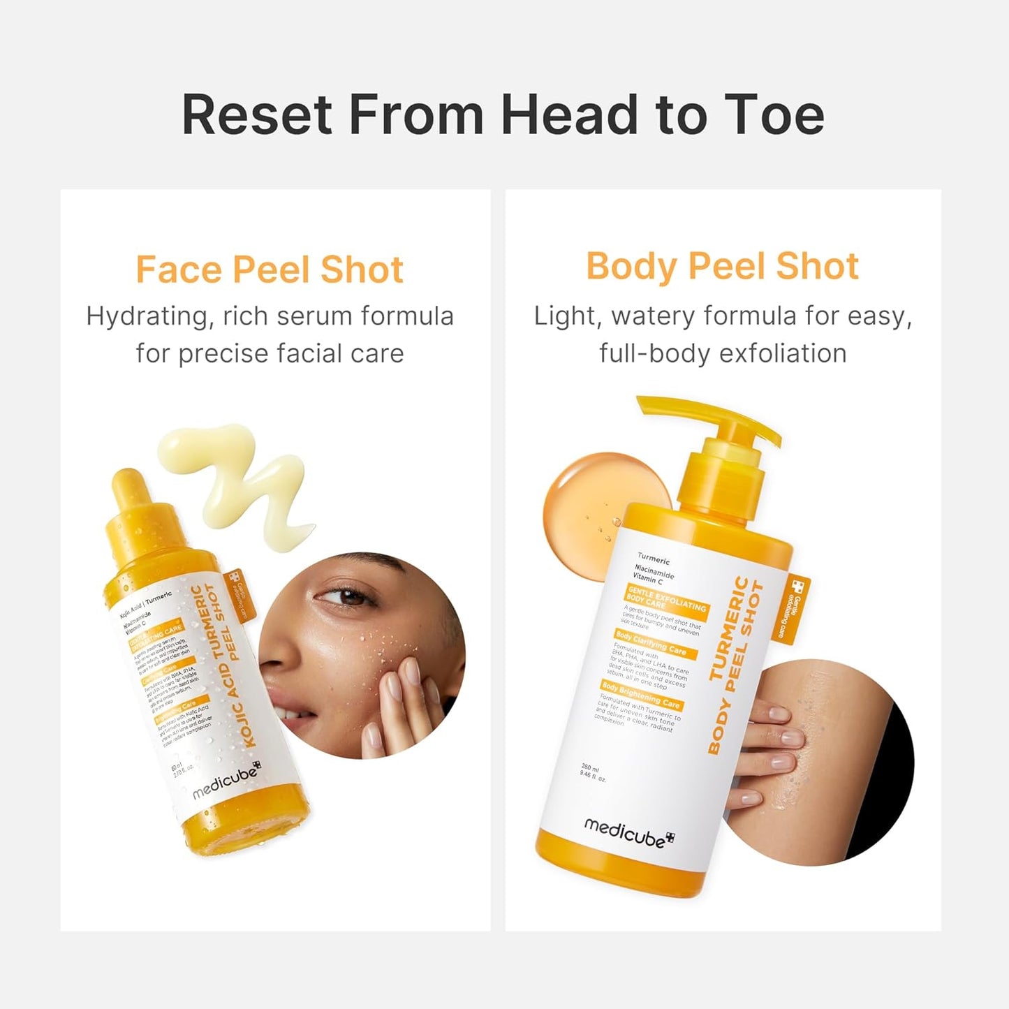 ⁠Medicube - Kojic Acid Turmeric Body Peel Shot (280ml)