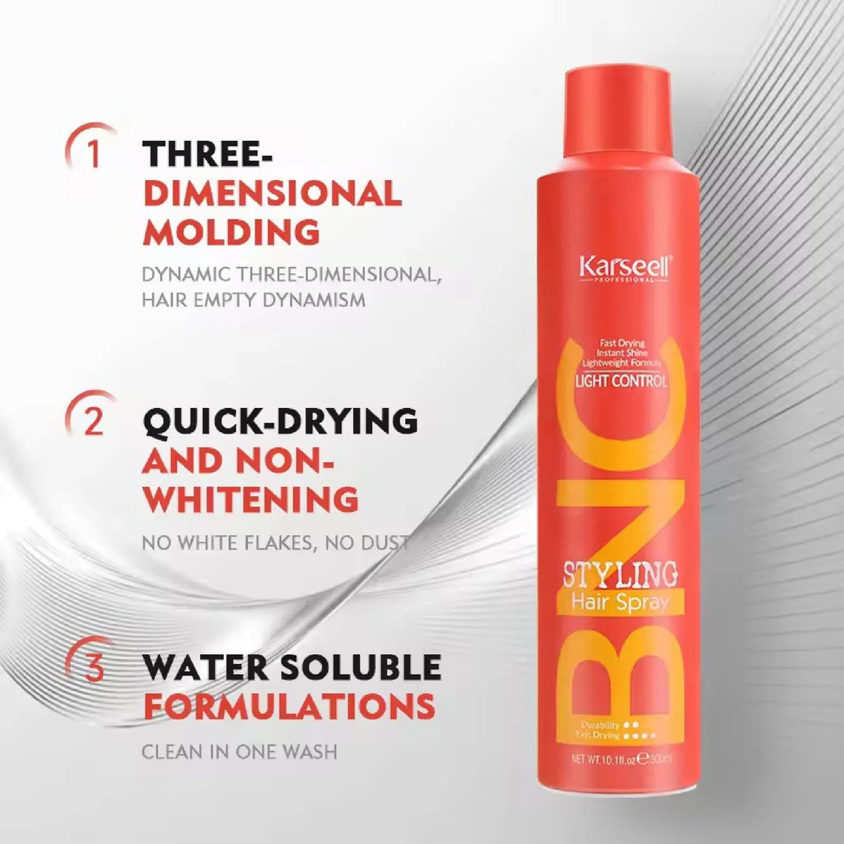 Karseell BNC Hair Styling Spray - 300ml