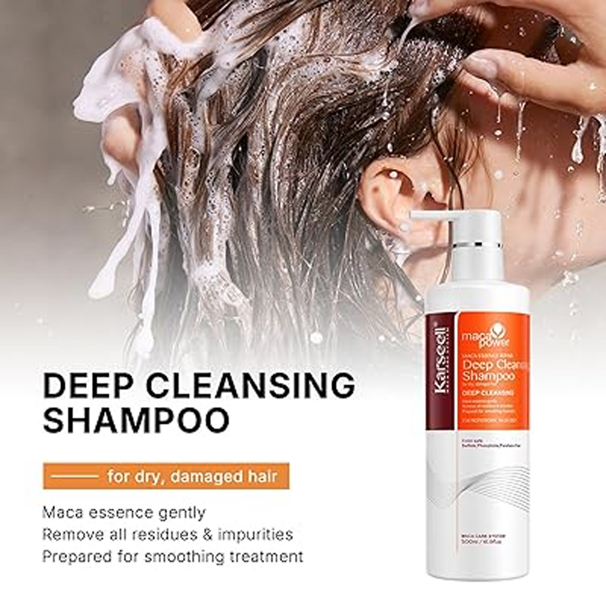 Karseell Maca Power Deep Cleansing Shampoo - 500ml
