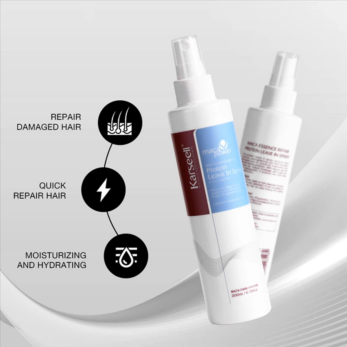 Karseell Maca Power Essence  Protein Leave in Spray - 200ml