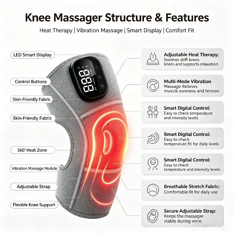 3-in-1 Cordless Knee Pad Massager