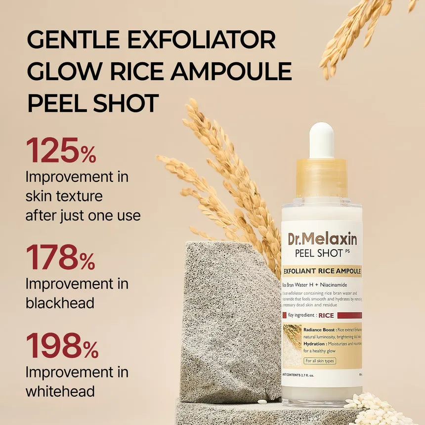 Dr.Melaxin Peel Shot Exfoliating White Rice Ampoule 80ml — EmartGCC Kuwait