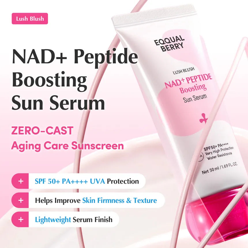 EQQUALBERRY NAD+ PEPTIDE BOOSTING SUN SERUM (50ml)