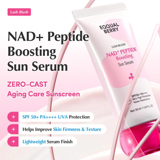 EQQUALBERRY NAD+ PEPTIDE BOOSTING SUN SERUM (50ml)