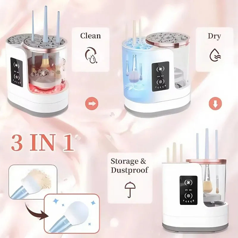 3-in-1 Makeup Brush Cleaning Machine