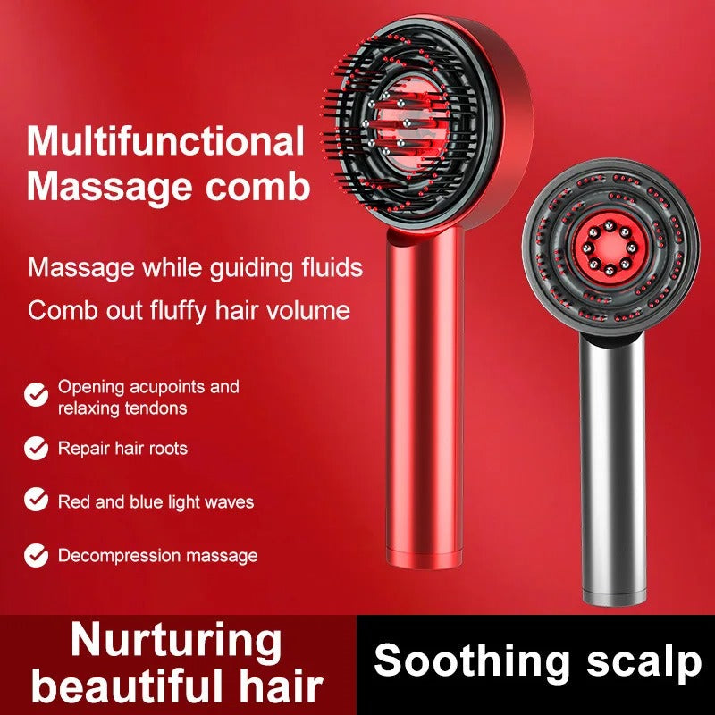 Electric Vibration Massage Comb – Red Light Scalp Therapy