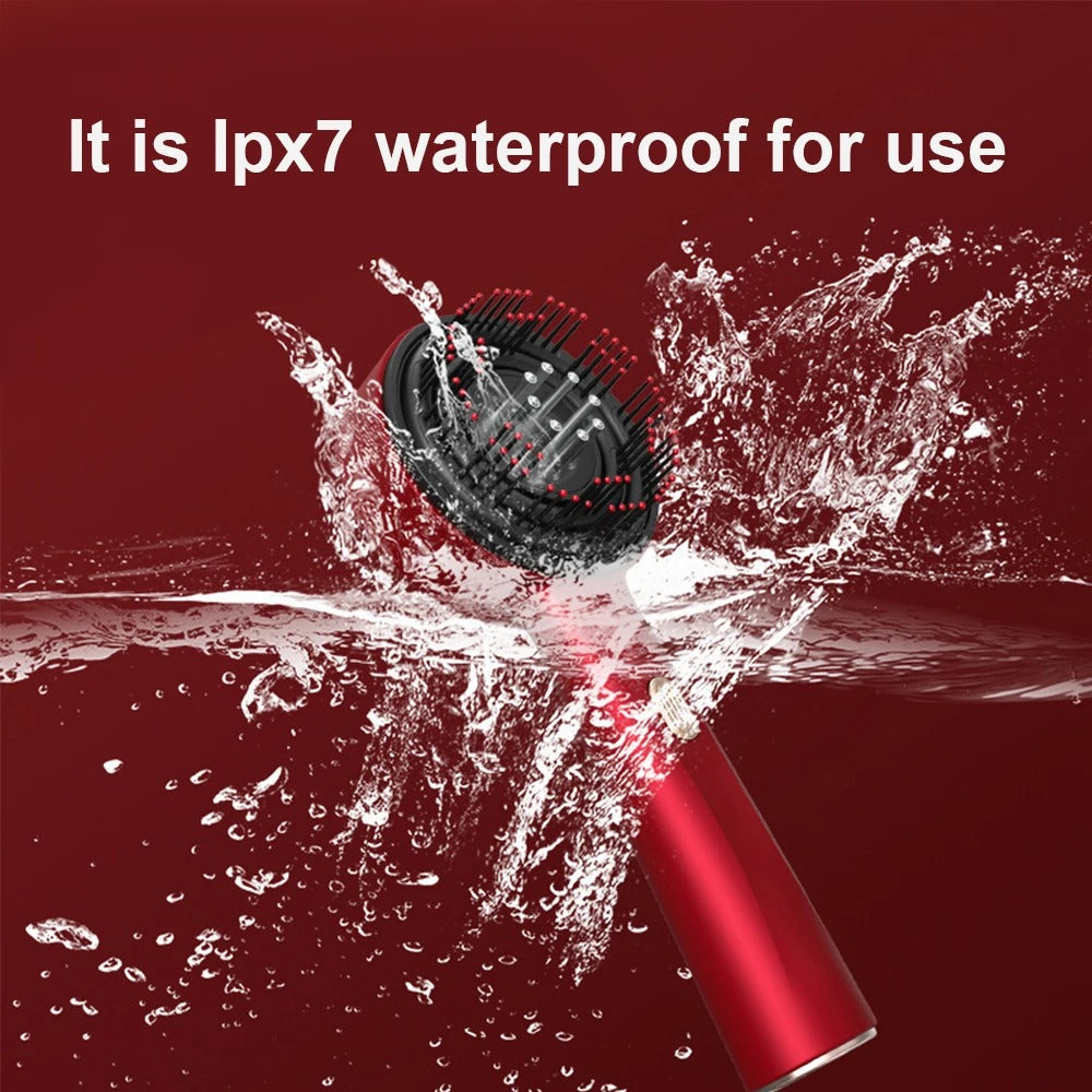 Electric Vibration Massage Comb – Red Light Scalp Therapy