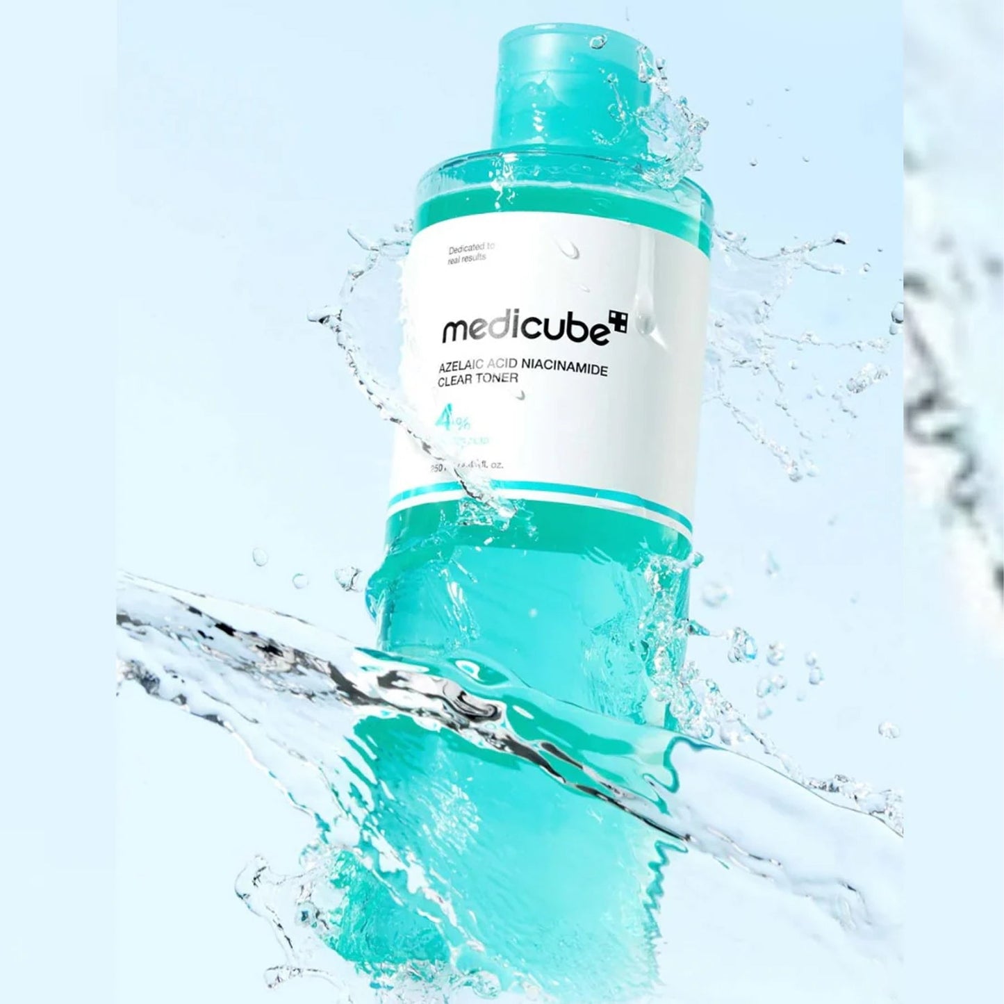 Medicube Azelaic Acid Niacinamide Clear Toner texture and application for blemish-prone skin