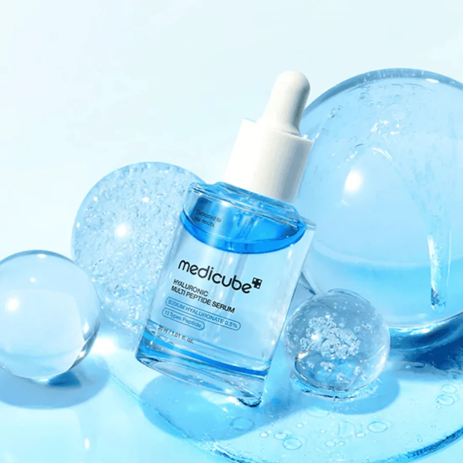 Medicube Hyaluronic Multi Peptide Serum lightweight non-sticky texture with 13 peptides and PDRN