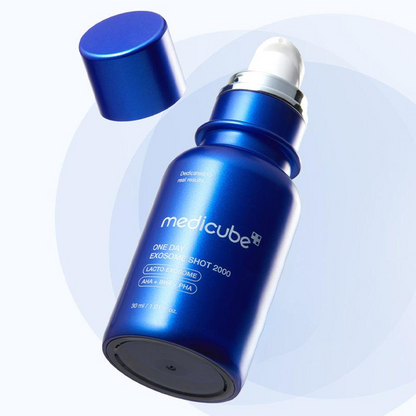 Medicube One Day Exosome Shot 2000 pore ampoule with spicules and betaine salicylate