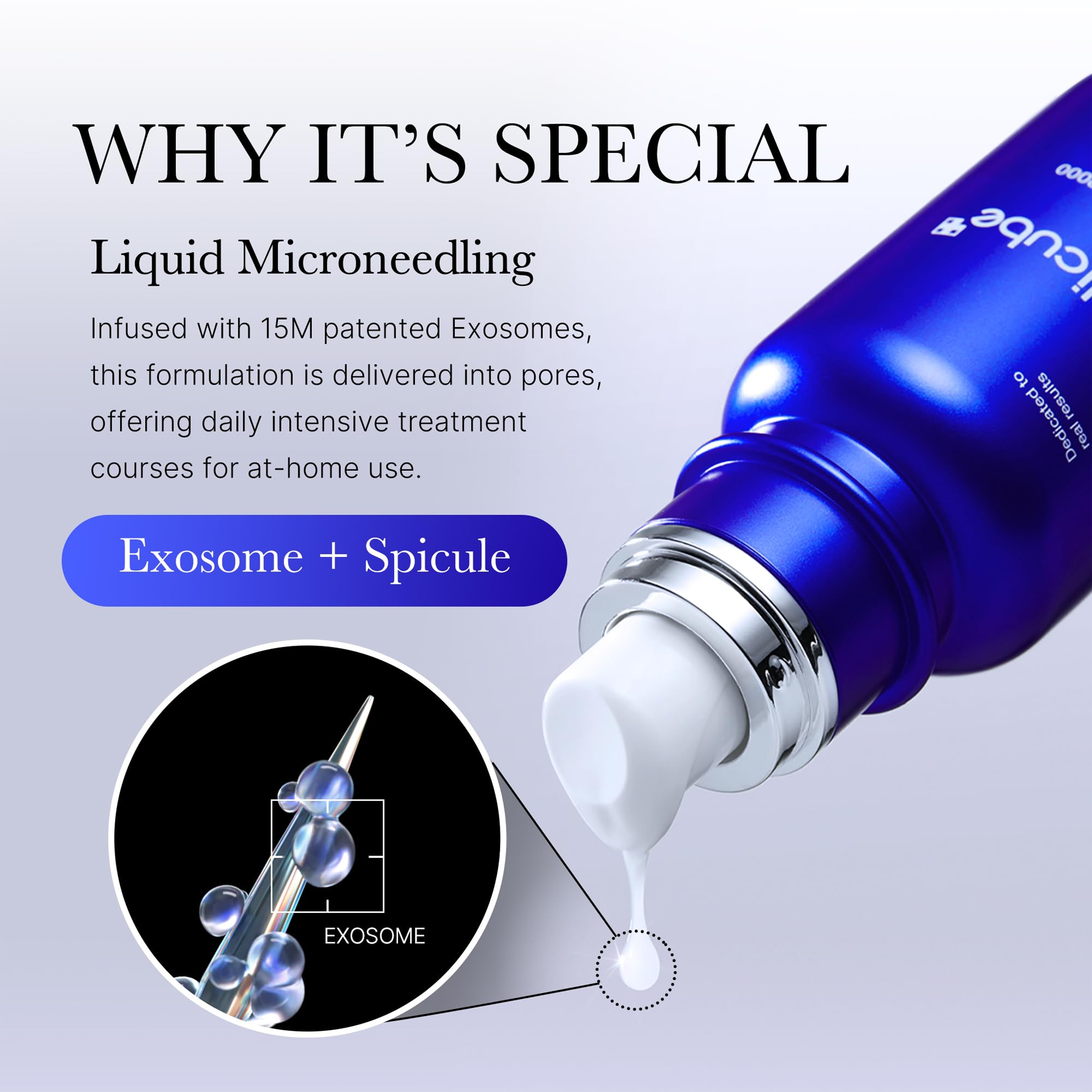 Key benefits of Medicube One Day Exosome Shot 7500: deeper pore refining, smoother texture and oil control