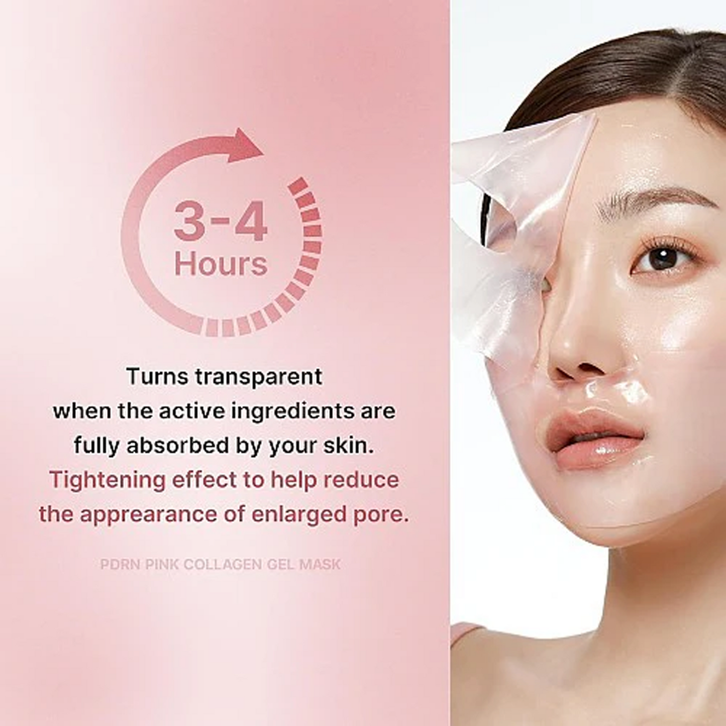 Key benefits of Medicube PDRN Pink Collagen Gel Mask: firmer, plumper and glowing skin