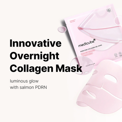 Medicube PDRN Pink Collagen Gel Mask 4-piece set peptide hydrogel masks