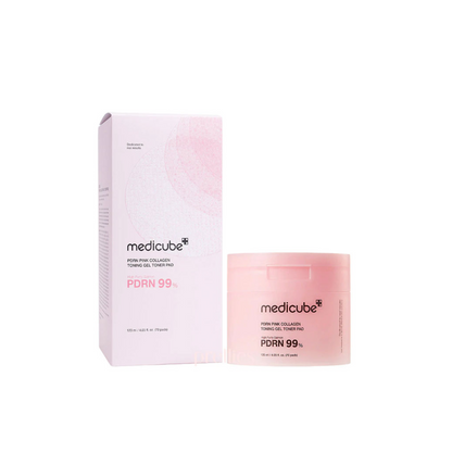 Medicube PDRN Pink Collagen Toning Gel Toner Pad jelly gel pad texture