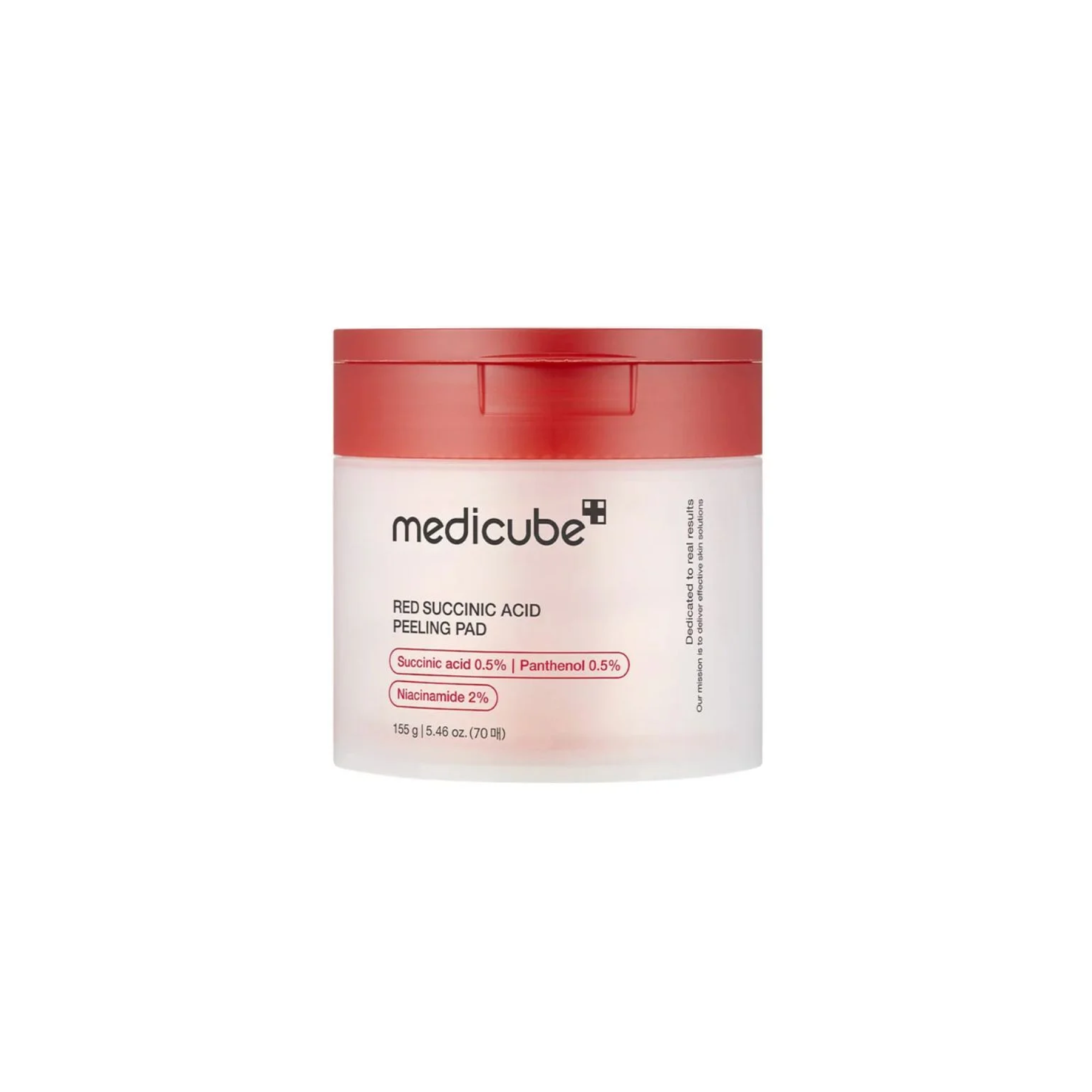 Medicube Red Succinic Acid Peeling Pad 70 pads tub — buy in Kuwait at EmartGCC