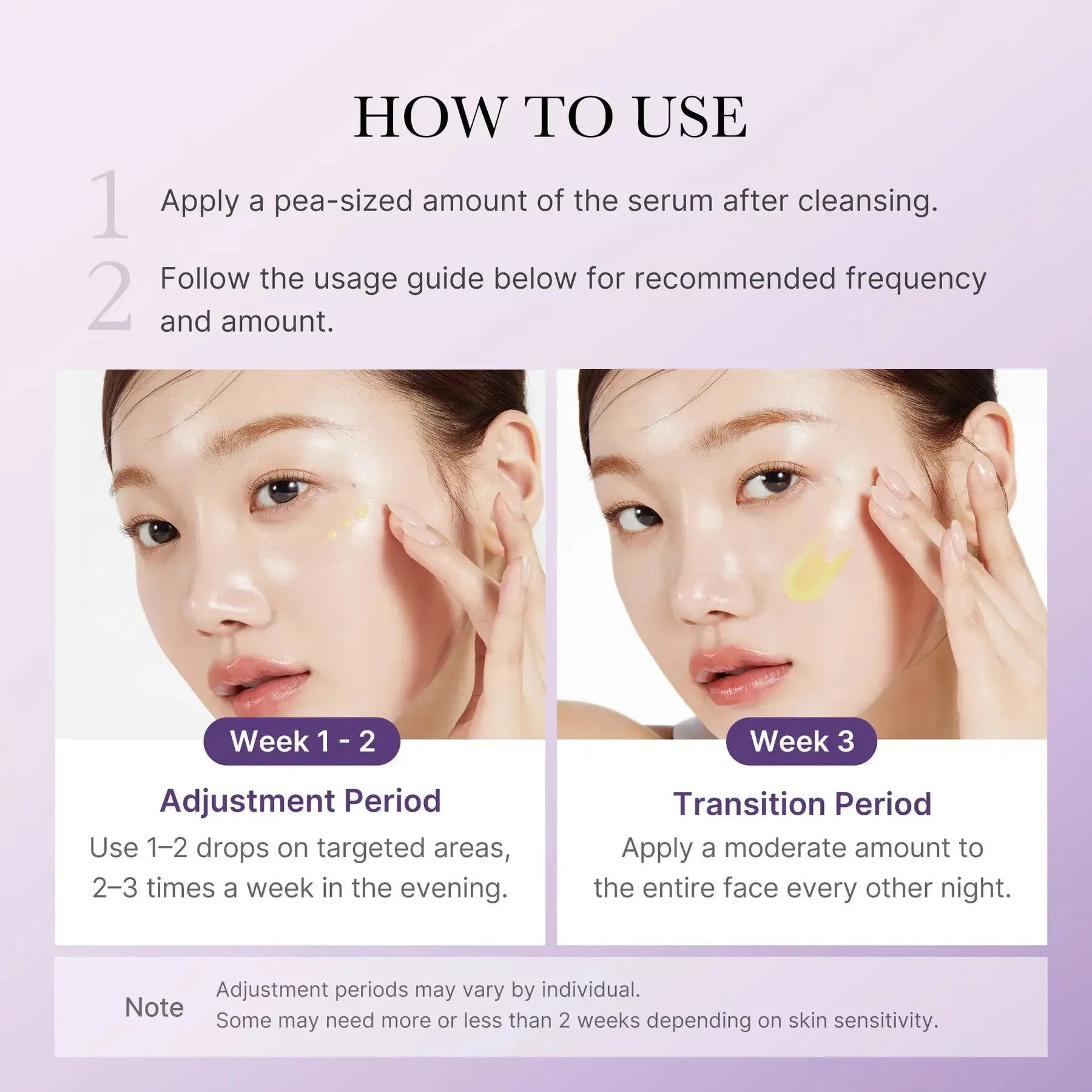 How to use Medicube Retinol NMN Boosting Serum at night with gradual introduction