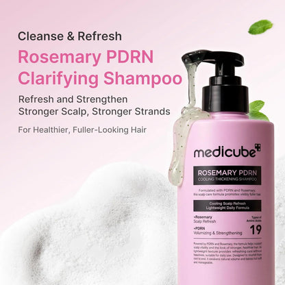 Medicube - Rosemary PDRN Cooling Thickening Shampoo [400ml]