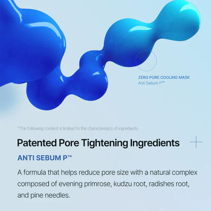 Key ingredients of Medicube Zero Pore Cooling Mask: niacinamide, adenosine and soothing plant extracts