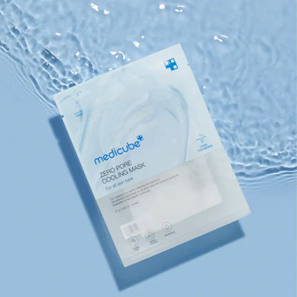 Medicube Zero Pore Cooling Mask sheet and cooling essence texture