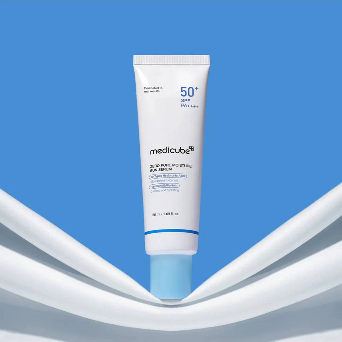 Medicube Zero Pore Moisture Sun Serum lightweight serum texture that absorbs without stickiness