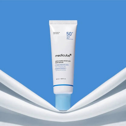 Medicube Zero Pore Moisture Sun Serum lightweight serum texture that absorbs without stickiness