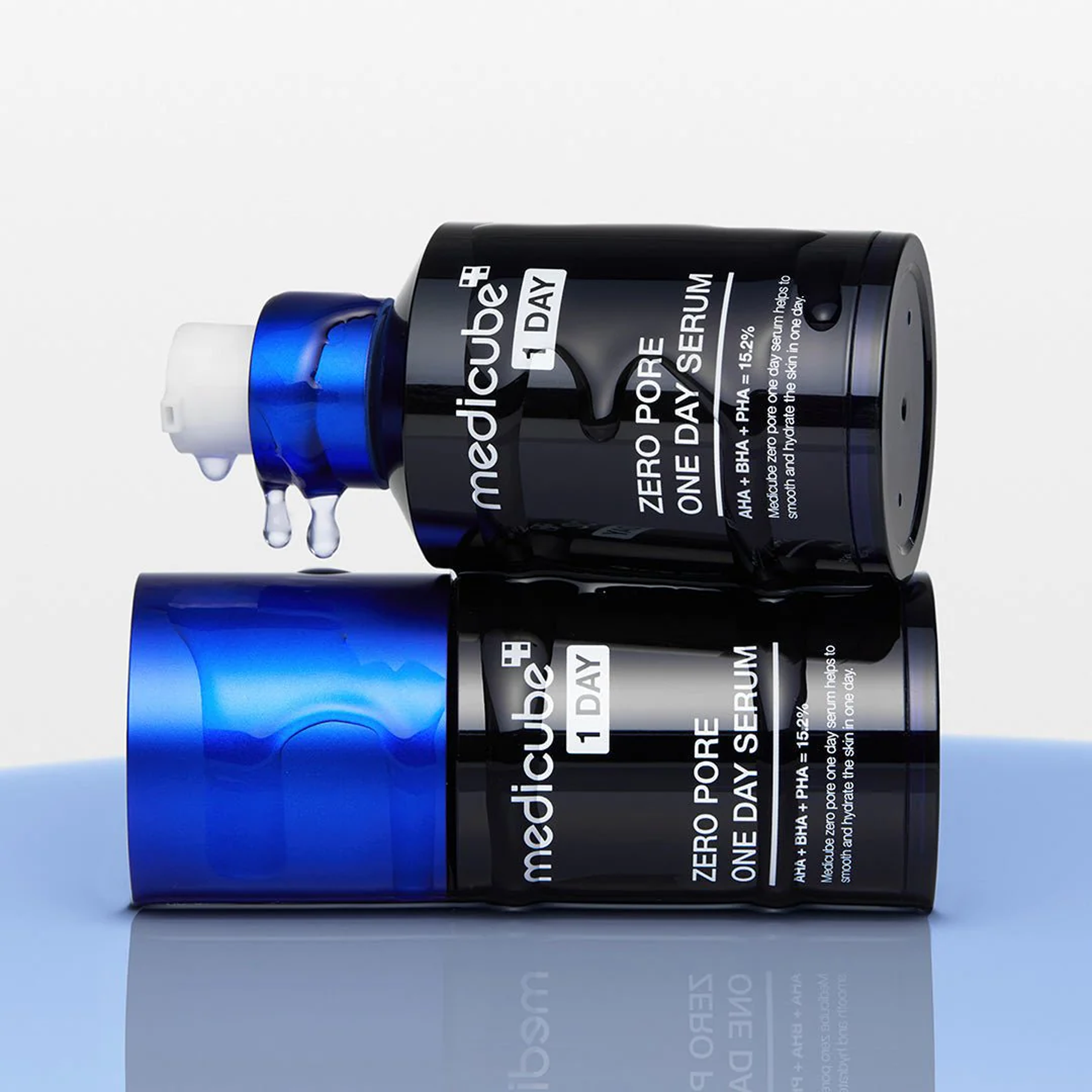 Medicube Zero Pore One Day Serum texture and application on pore-prone areas
