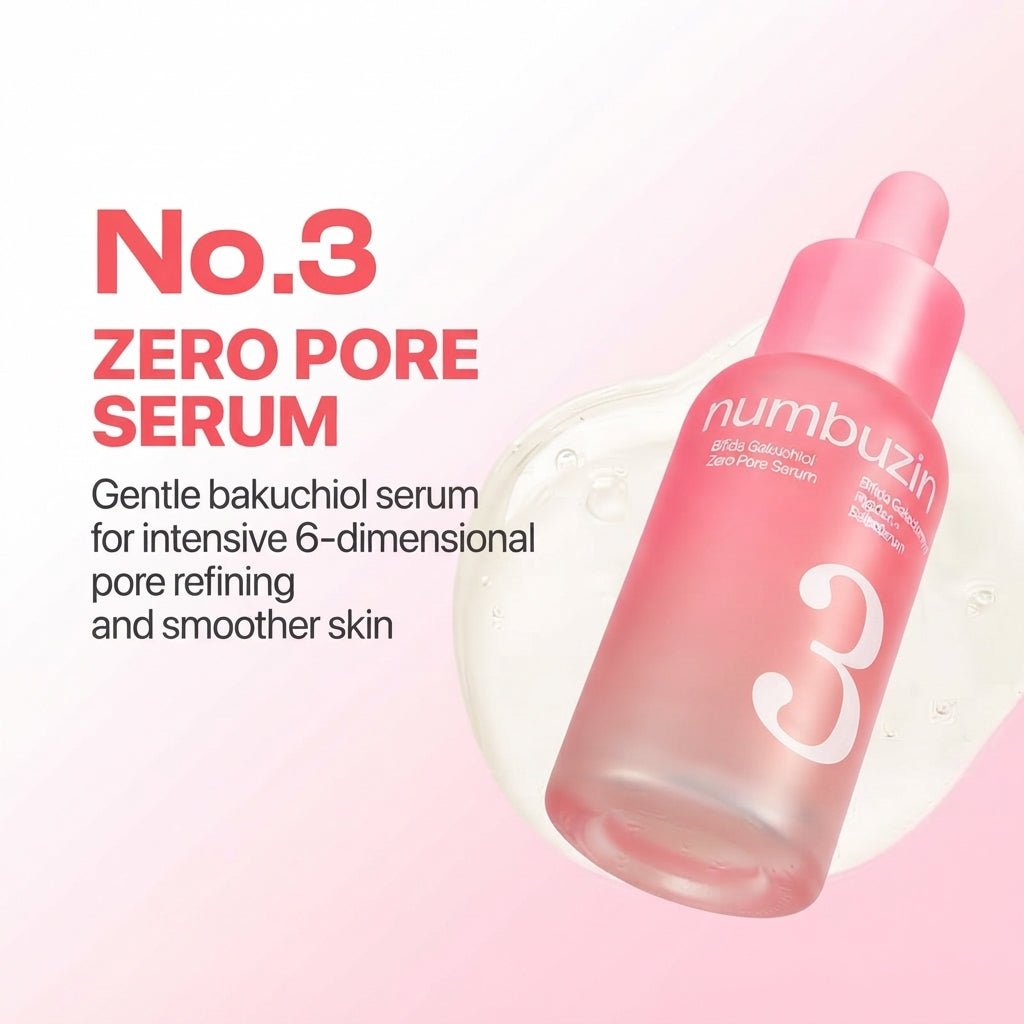 Numbuzin - No.3 Bifida Bakuchiol Zero Pore Serum [30ml]