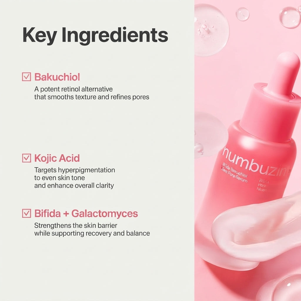 Numbuzin - No.3 Bifida Bakuchiol Zero Pore Serum [30ml]