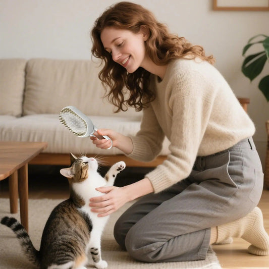 Pet Steam Brush – The Ultimate Grooming Experience!