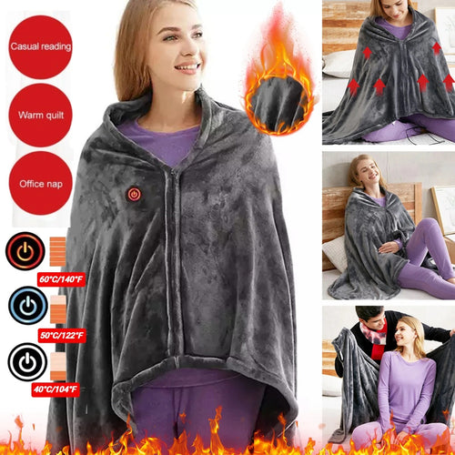 Electric Heating Blanket USB Charging Heated Shawl