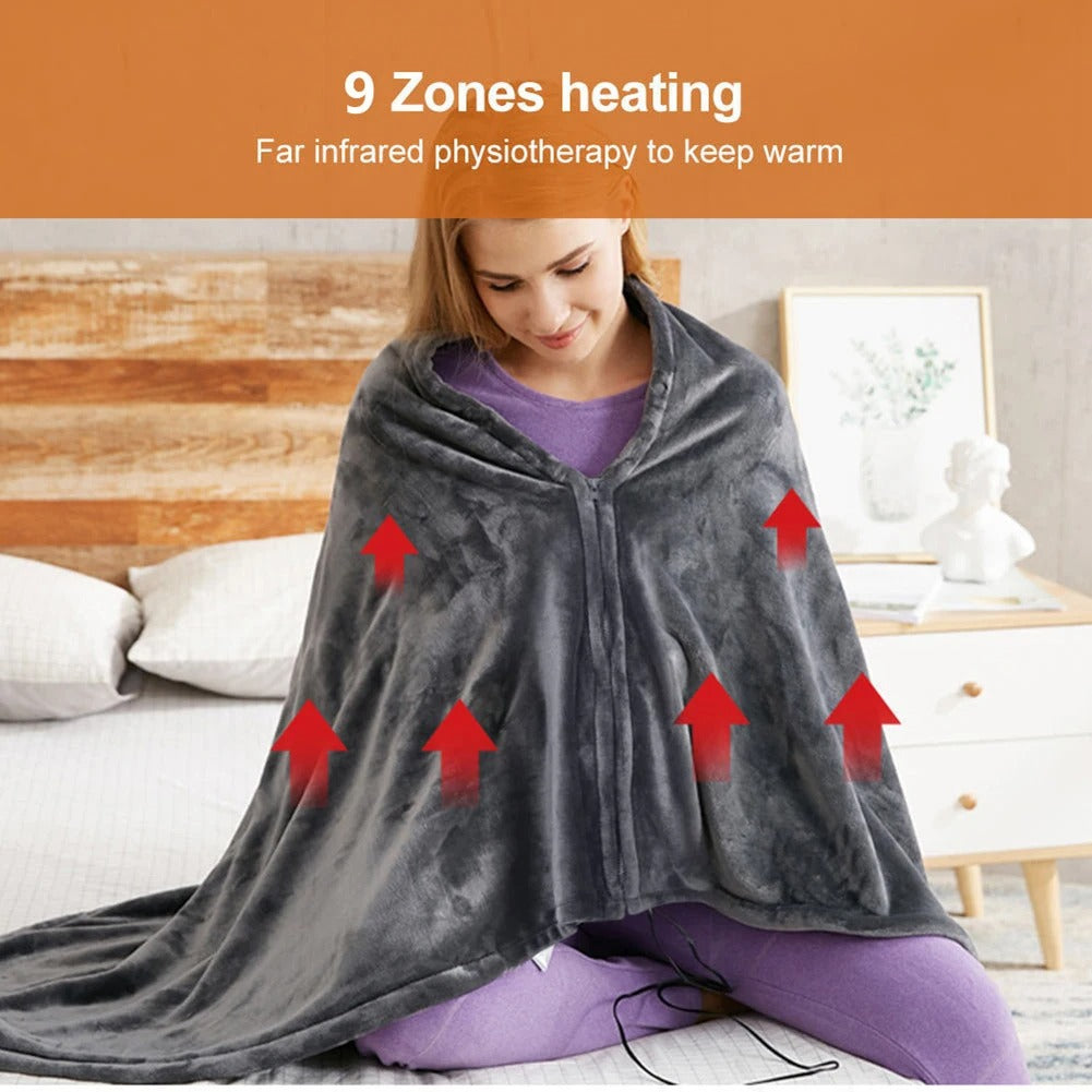 Electric Heating Blanket USB Charging Heated Shawl