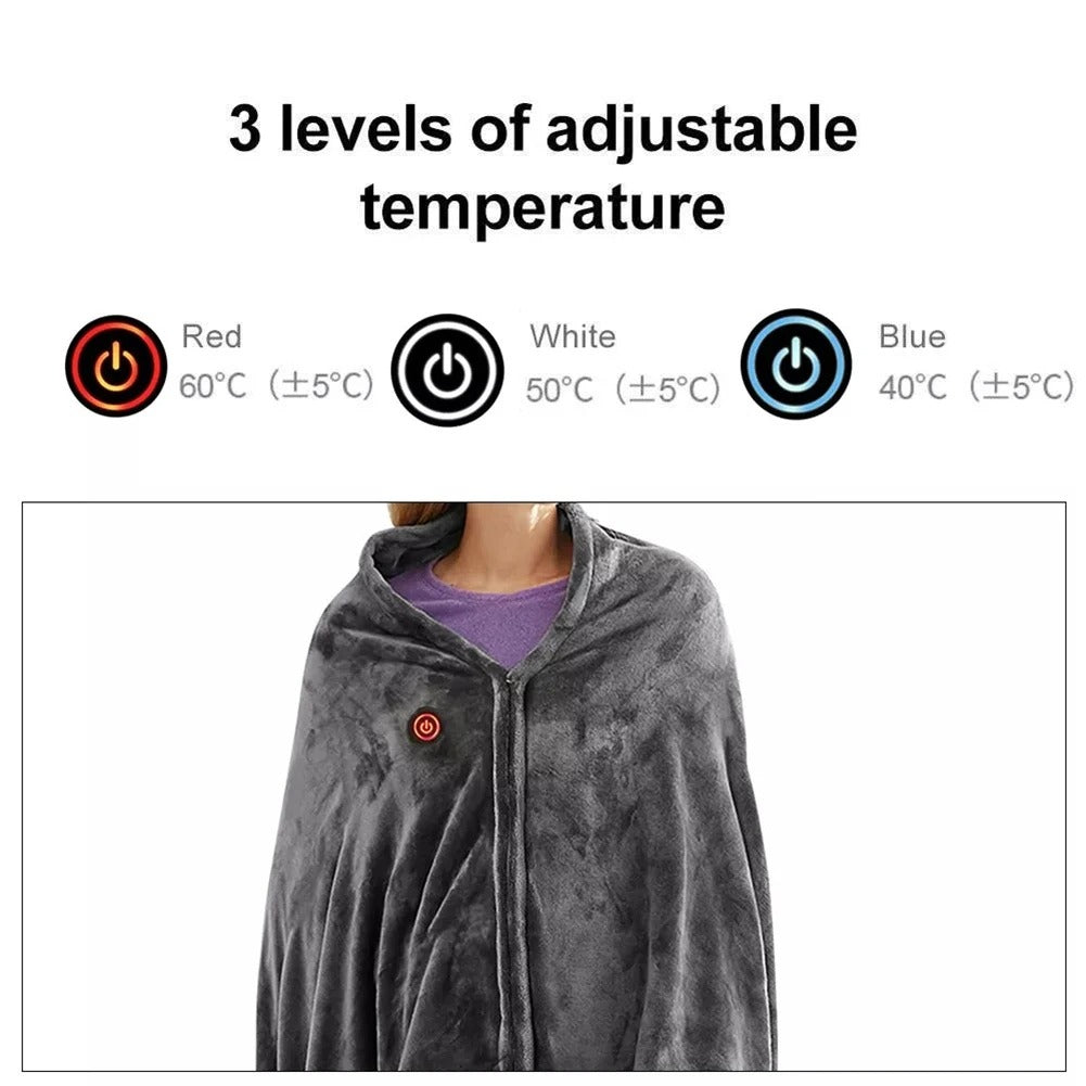 Electric Heating Blanket USB Charging Heated Shawl