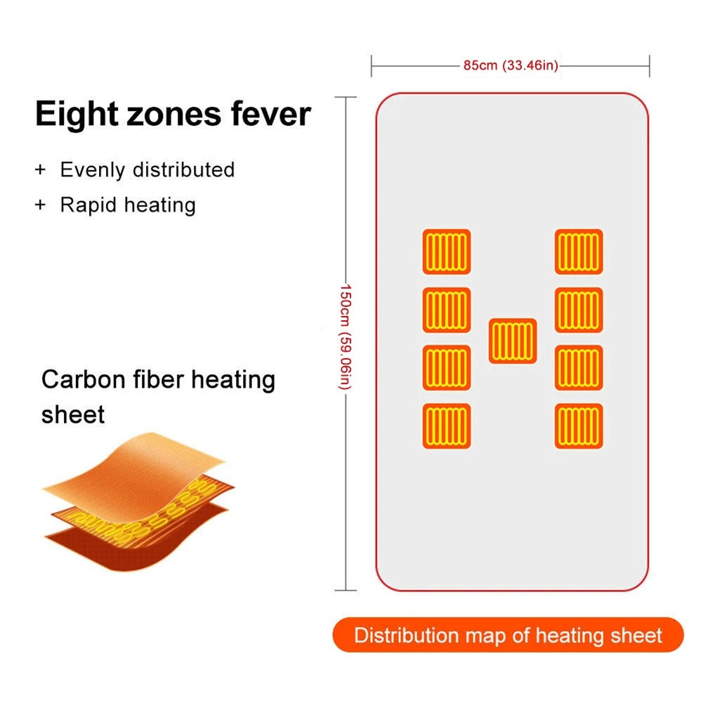 Electric Heating Blanket USB Charging Heated Shawl