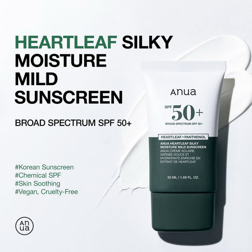 Anua - Heartleaf Silky Moisture Sunscreen (50ml)