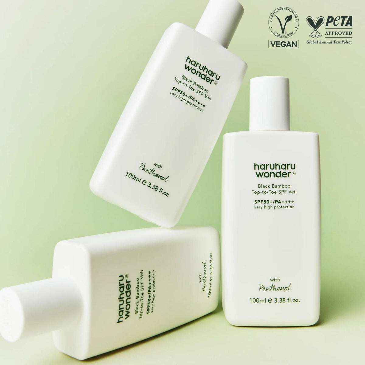 Haruharu Wonder - قناع الخيزران الأسود للحماية من الشمس من الرأس إلى القدمين SPF50+ PA++++ [100 مل]