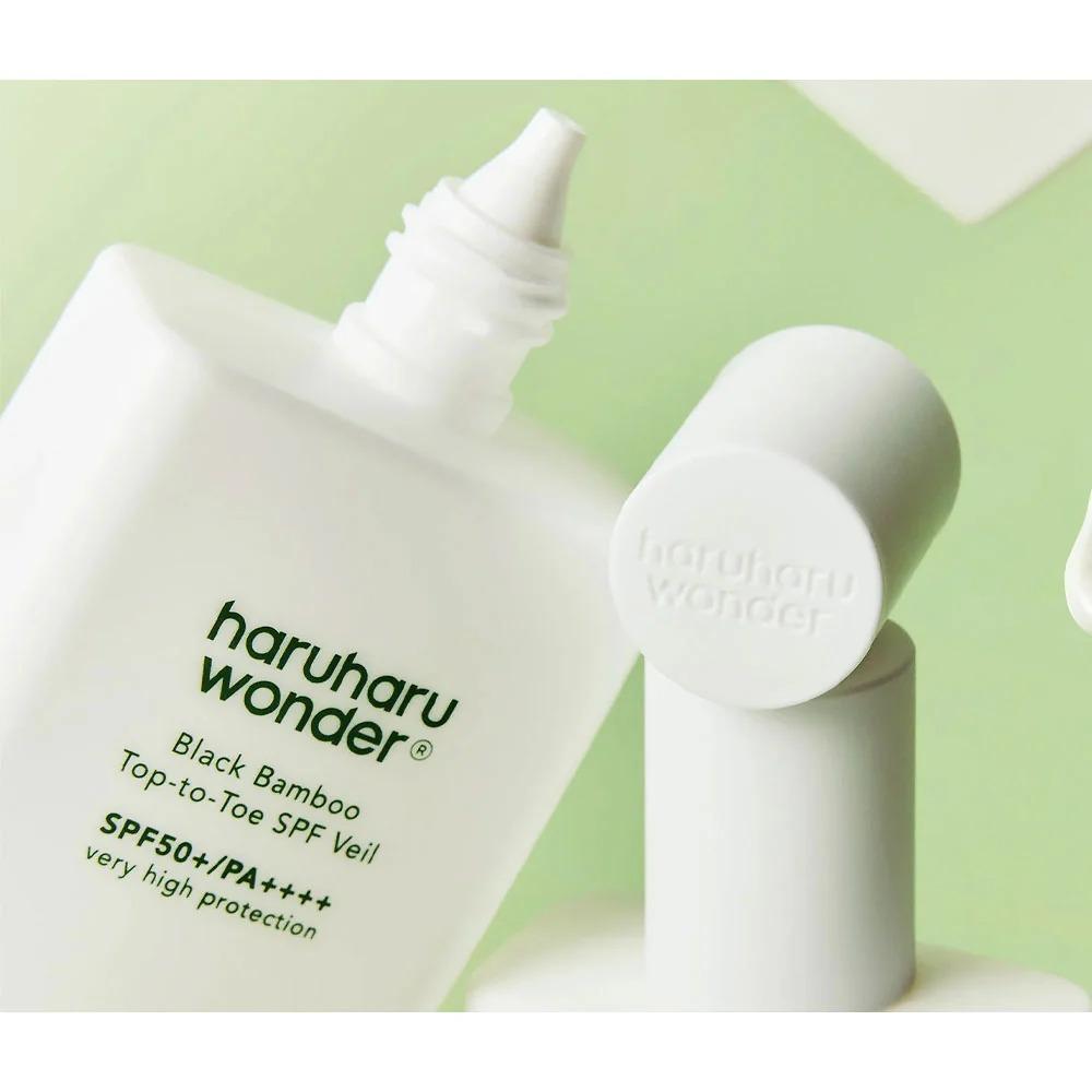 Haruharu Wonder - قناع الخيزران الأسود للحماية من الشمس من الرأس إلى القدمين SPF50+ PA++++ [100 مل]