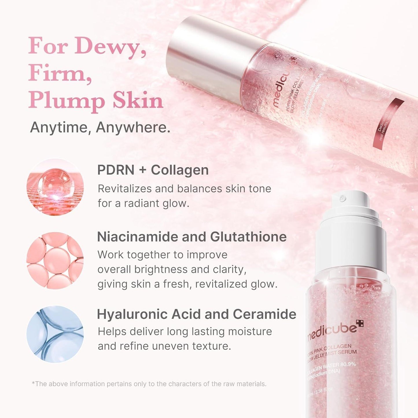 Medicube - PDRN Pink Collagen Glow Jelly Mist Serum [100ml]