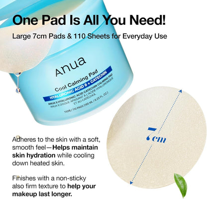 Anua - 8 Hyaluronic Acid Catechin Calming Pad [110 pads]