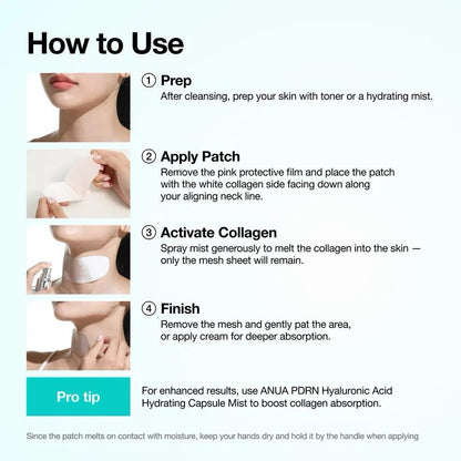 Anua - PDRN Collagen Melting Patch For Neck [4 patches]