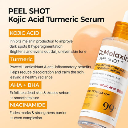 Dr.Melaxin - Peel Shot Exfoliating Kojic Acid Turmeric Serum [80ml]