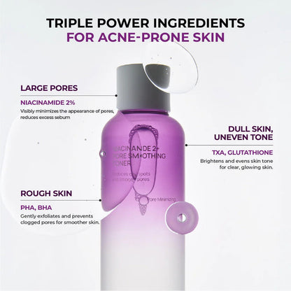 JUMISO - Niacinamide 2+ Pore Smoothing Toner [205ml]