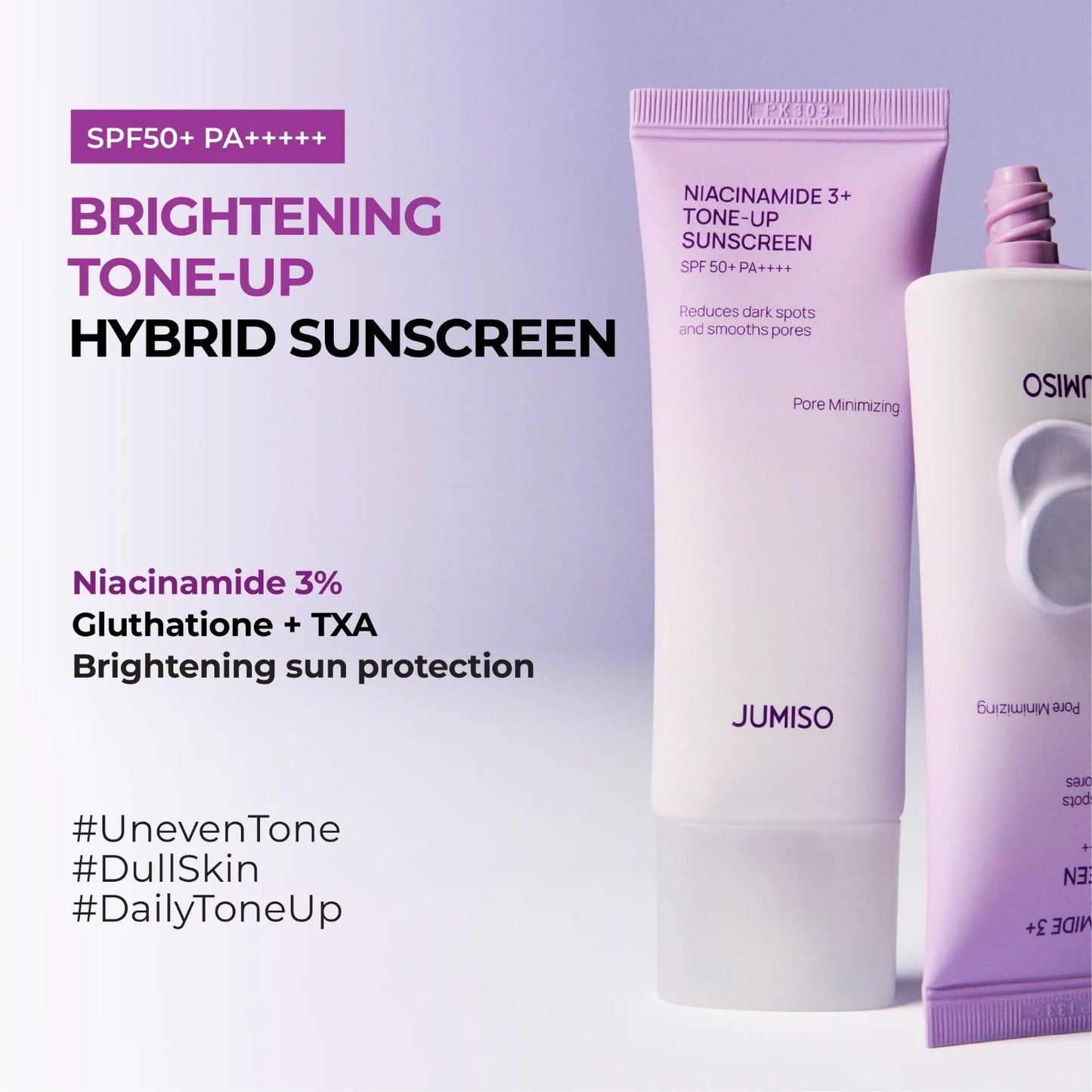 JUMISO - Niacinamide 3+ Tone-Up Sunscreen [40ml]