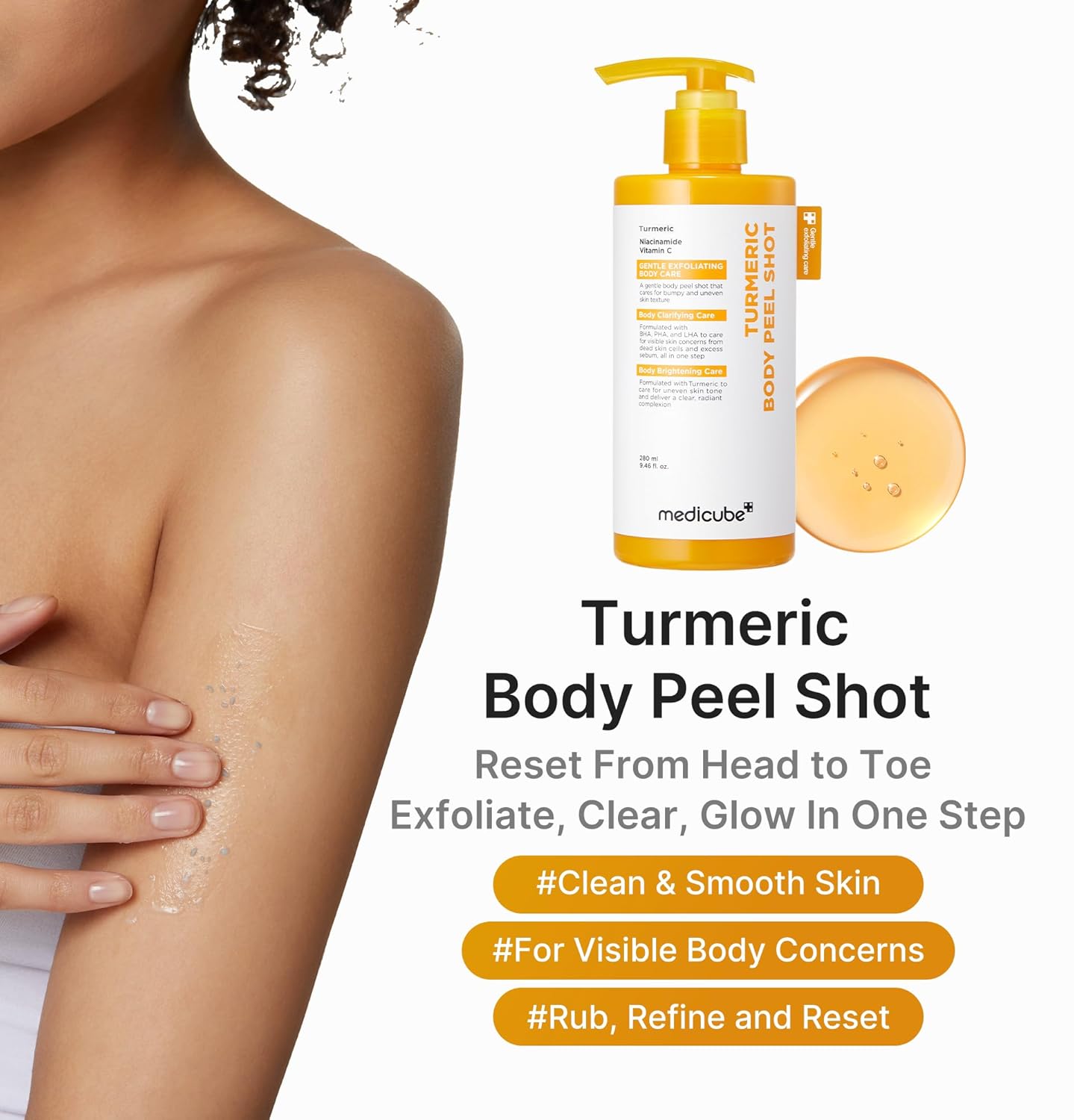 ⁠Medicube - Kojic Acid Turmeric Body Peel Shot (280ml)