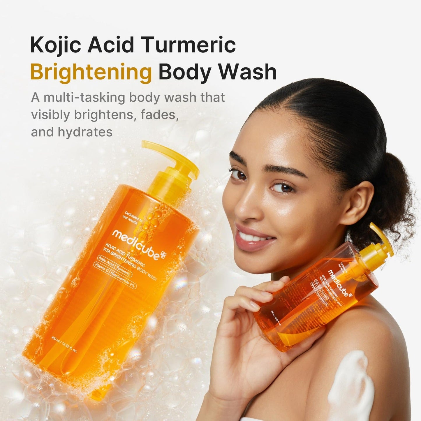 ⁠Medicube - Kojic Acid Turmeric Vita Brightening Body Wash (400ml)